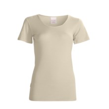 RedRam by Icebreaker Merino Wool Base Layer Top - Lightweight, Short Sleeve (For Women) in Snow - Closeouts