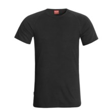 RedRam by Icebreaker Merino Wool Base Layer Top - Short Sleeve (For Men) in Black - Closeouts