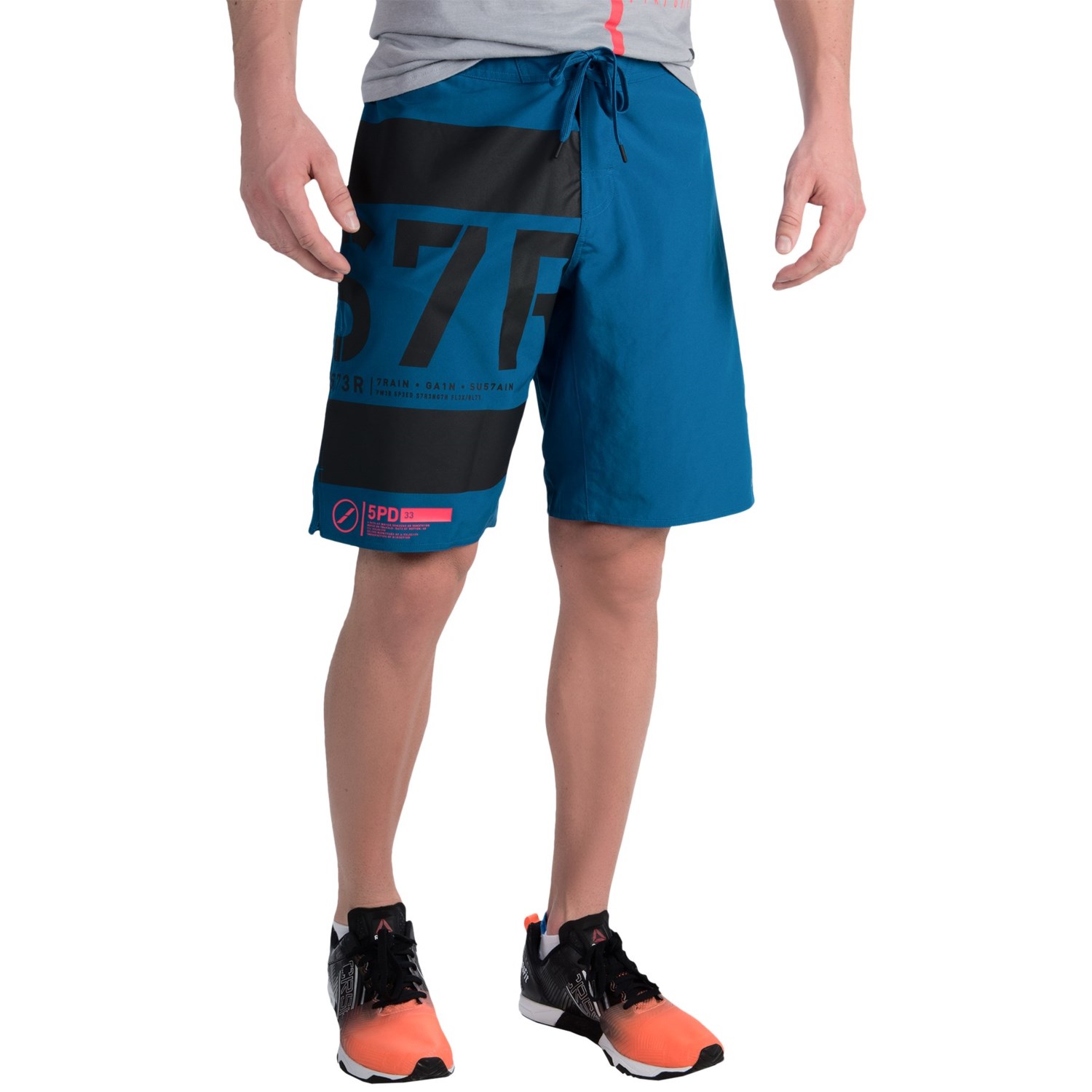 reebok melange shorts