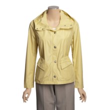 Regent Park Faux-Silk Jacket - Water and Wind Resistant (For Women) in Buttermilk - Closeouts
