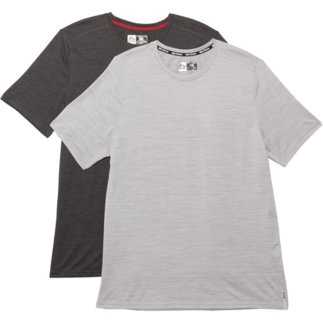 RBX Relaxed Fit T-Shirts - 2-Pack, Short Sleeve (For Men) - GREY/CHARCOAL (M )