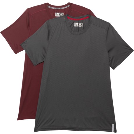 RBX Relaxed Fit T-Shirts - 2-Pack, Short Sleeve (For Men) - WINE/CHARCOAL (S )
