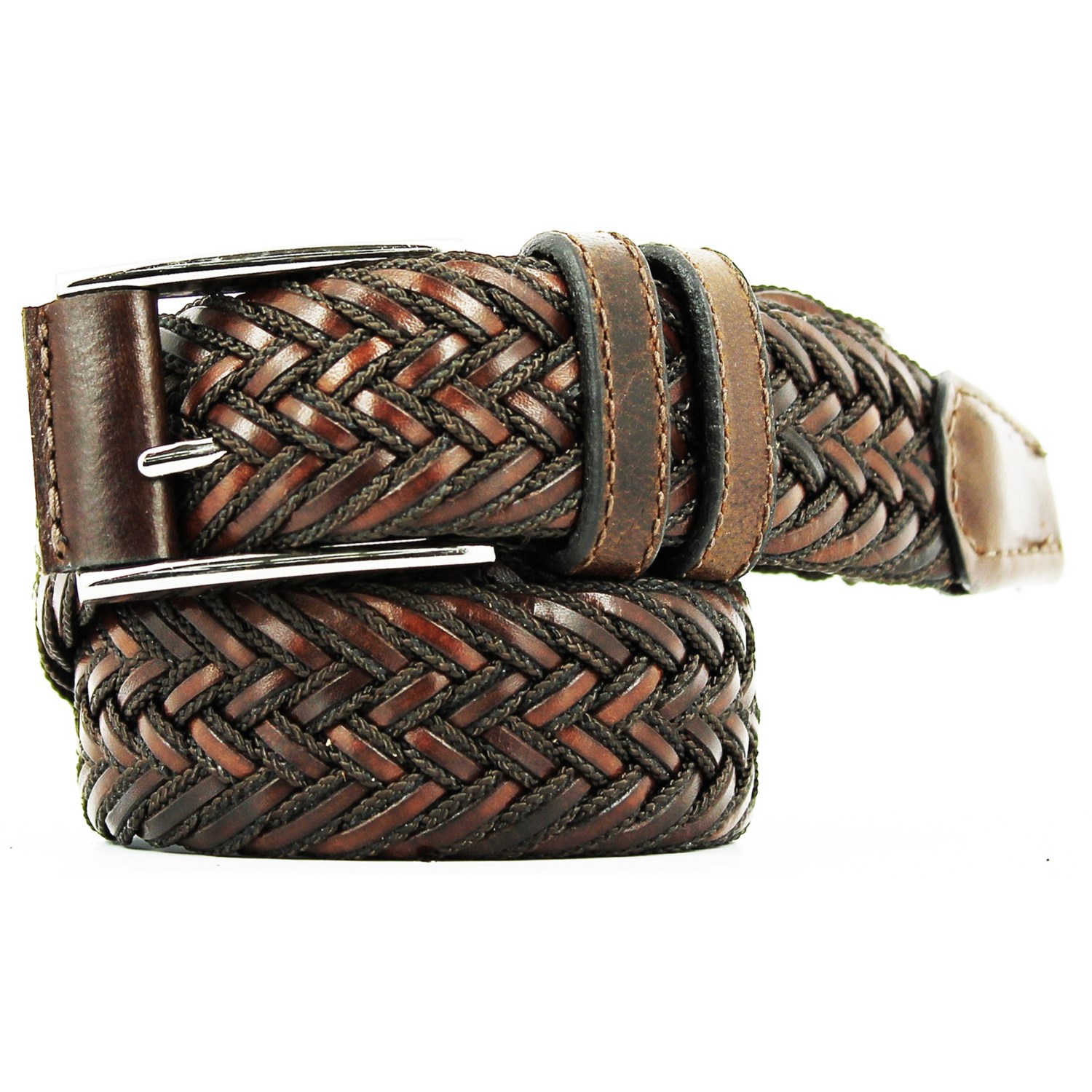 Remo Tulliani Braided Belt - Leather-Cotton (For Men) - Save 41%