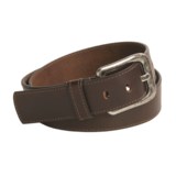 Remo Tulliani Leather Belt - Antique Nickel Buckle (For Men)