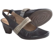 Remonte Dorndorf Queenie Sling-Back Pumps - Leather (For Women) in Black/Stone - Closeouts