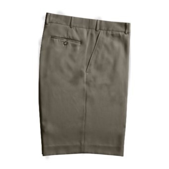 Rendezvous by Ballin Microfiber Shorts - Flat Front (For Men) in Taupe