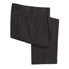 Rendezvous by Ballin Washable Wool-Twill Pants - Double-Reverse Pleats (For Men) in Black - Closeouts