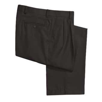 Rendezvous by Ballin Washable Wool-Twill Pants - Double-Reverse Pleats (For Men) in Black