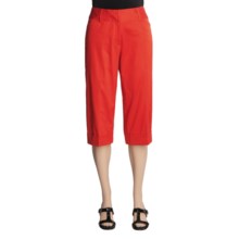 Renuar Capri Pants - Cotton Sateen (For Women) in Lobster - Closeouts