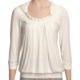 Renuar Gathered Neck Shirt - 3/4 Sleeve (For Women)