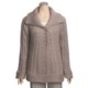 Renuar Heathered Cardigan Sweater (For Women)