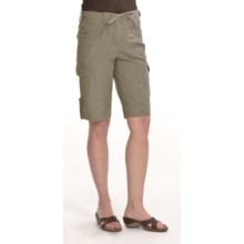 Renuar London Fit Bermuda Shorts - Ripstop Cotton (For Women) in Cactus - Closeouts