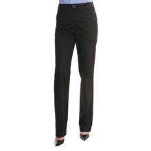 Renuar Paris Fit Straight Leg Pants - Stretch Cotton (For Women) in Black - Closeouts
