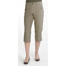 Renuar Ripstop Cotton Paris Fit Capri Pants (For Women) in Cactus - Closeouts