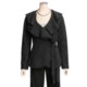 Renuar Ruffled Wrap Jacket - Boiled Wool, Belted (For Women)