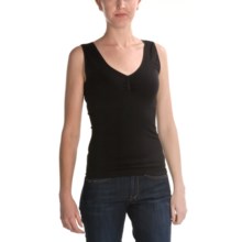 Renuar Seamless Knit Shirt - V-Neck, Sleeveless (For Women) in Black - Closeouts