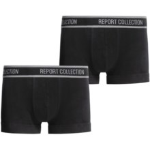 Report Collection Cotton Jersey Trunks - Underwear, 2-Pack (For Men) in Black - Closeouts
