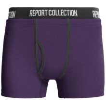 Report Collection Eklectic Boxer Briefs - Underwear, Front Fly (For Men) in Blackberry - Closeouts