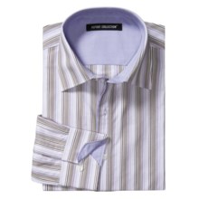 Report Collection Stripe Shirt - Contrast Collar and Cuffs, Long Sleeve (For Men) in Lavender - Closeouts