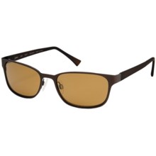 Reptile Goanna Sunglasses - Polarized in Chocolate/Titanium Gold - Closeouts