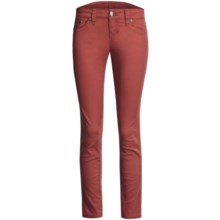 Request Jeans Cigarette Skinny Jeans - Stretch Twill, Low Rise (For Women) in Burnt Orange - Closeouts