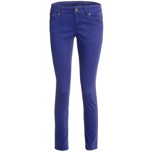 Request Jeans Cigarette Skinny Jeans - Stretch Twill, Low Rise (For Women) in Sapphire - Closeouts