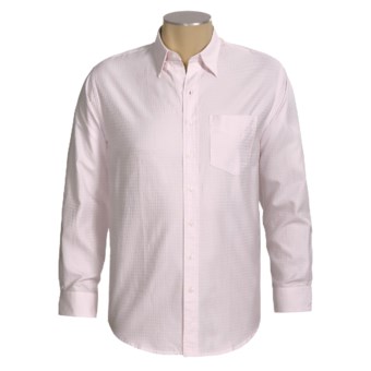 Resistol Dobby Check Shirt - Cotton, Long Sleeve (For Men) in Pink