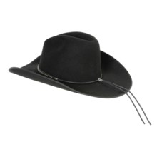 Resistol Lucky Star B Cowboy Hat - 3X Wool Felt (For Men and Women) in Black - Closeouts