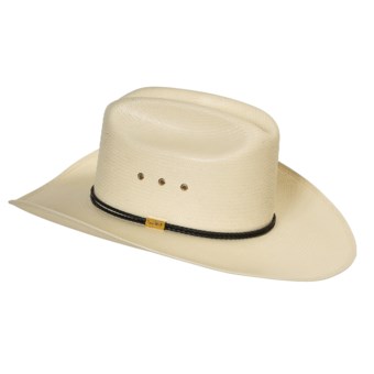 Resistol San Antone D Cowboy Hat - George Strait Collection, Straw (For Men and Women) in Natural