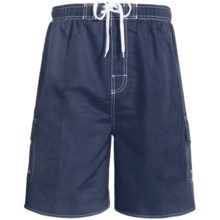 Revens Sports Solid Swim Shorts - Inner Brief (For Men) in Dark Navy - Closeouts