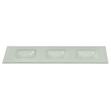 Revol Dody Basalte Glass Tray in Frosted Glass - Closeouts