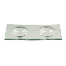 Revol Dody Double Mignardise Glass Plate Set of 6 in Glass - Closeouts