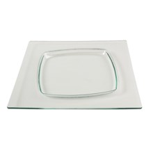 Revol Dody Square Glass Plate in Glass - Closeouts