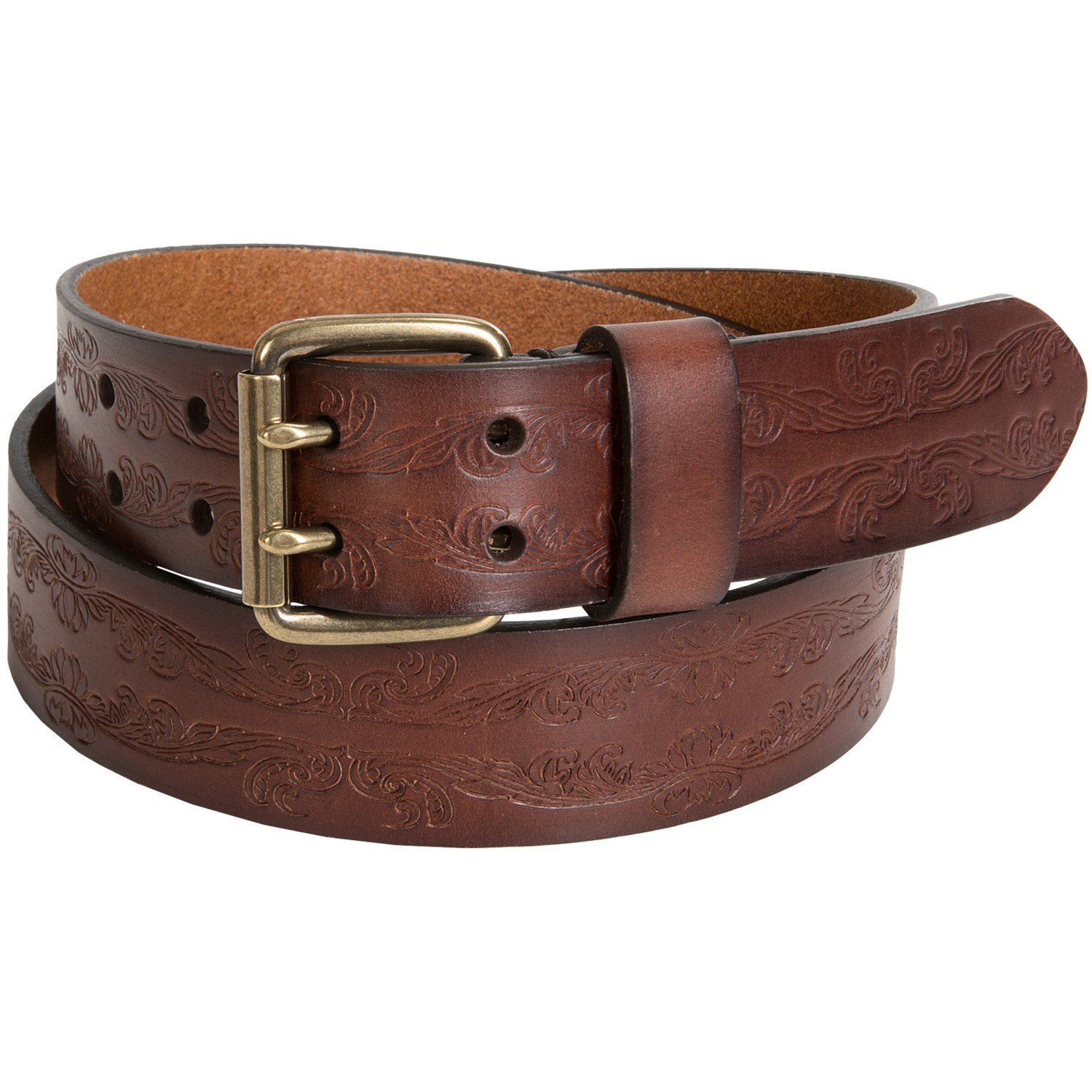 Reward 2Prong Embossed Leather Belt (For Women) Save 58