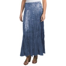 Rhonda Stark 36” Satin Skirt (For Women) in Periwinkle - Closeouts