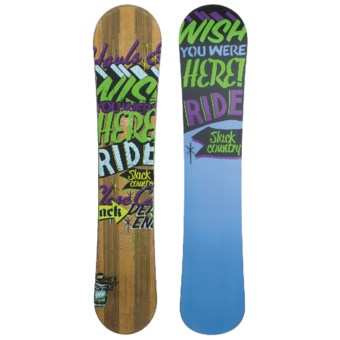 Ride Snowboard Slackcountry UL Snowboard in Brown/Light Blue