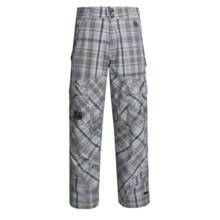 Ride Snowboards Belltown Shell Pants - Waterproof (For Men) in Rip Stop Plaid - Closeouts