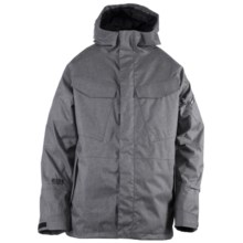 Ride Snowboards Delridge Shell Snowboard Jacket - Waterproof (For Men) in Black Concrete Melange - Closeouts