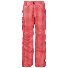 Ride Snowboards Fairmont Shell Pants - Waterproof (For Women) in Coral Blurred Plaid - Closeouts