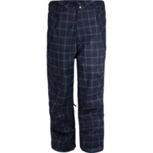 Ride Snowboards Phinney Snow Pants - Insulated (For Men) in Blue Window Pane Plaid - Closeouts