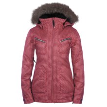 Ride Snowboards Queen Jacket - Insulated (For Women) in Coral Gingham - Closeouts
