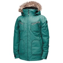 Ride Snowboards Queen Jacket - Insulated (For Women) in Dark Jade Gingham - Closeouts
