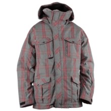 Ride Snowboards Sodo Plaid Jacket - Waterproof, Insulated (For Men) in Faded Plaid Grey - Closeouts