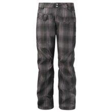 Ride Snowboards Westlake Print Shell Pants- Waterproof (For Men) in Hank Plaid Flannel Black - Closeouts