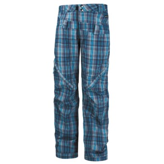 Ride Snowboards Westlake Print Shell Pants- Waterproof (For Men) in Hank Plaid Flannel Blue