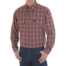 Riggs Workwear by Wrangler Foreman Plaid Work Shirt - Long Sleeve (For Men) in Wine - Closeouts