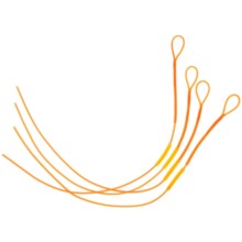 Rio Braided Loops in Orange - Closeouts