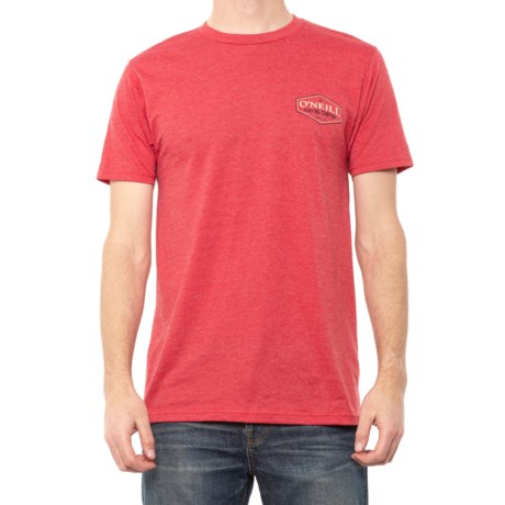 O&#39;Neill Rippin T-Shirt - Short Sleeve (For Men) - HEATHER RED (S )