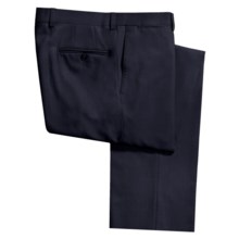 Riviera Alfio Dress Pants - Wool Gabardine, Flat Front (For Men) in Navy - Closeouts