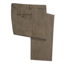 Riviera Alfio Twill Pants - Lambswool, Flat Front (For Men) in Mocha - Closeouts